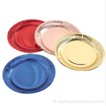 Vente chaude Nordic Style Golden Edg Assiette